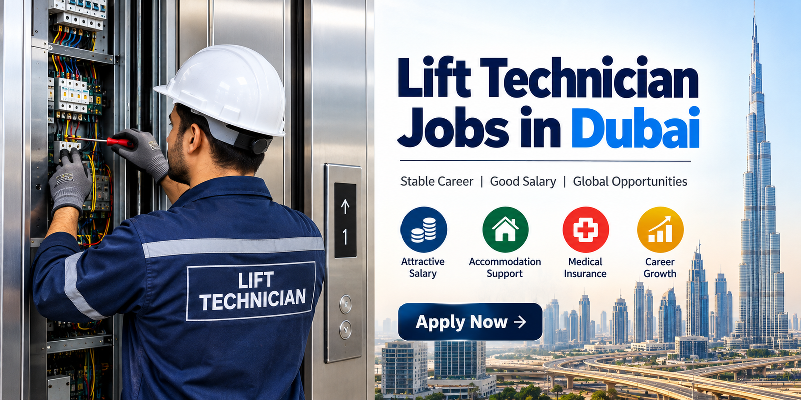 Lift Technician Jobs in Dubai 2026 – Salary, Requirements, Duties & How to Apply